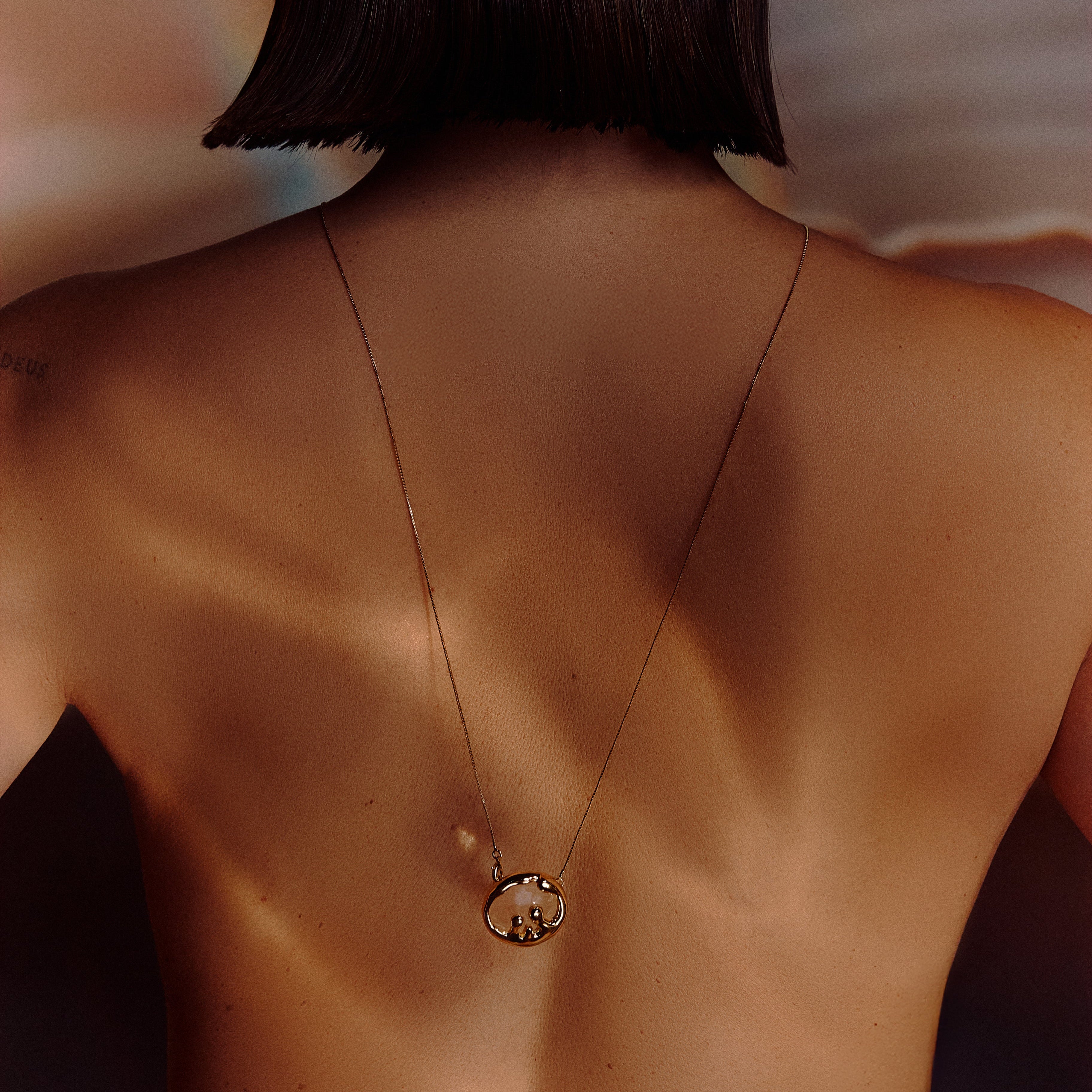 VESPER NECKLACE | SILVER PLATED | ORGANIC MOTION COLLECTION | BRAINSTORM JEWELRY