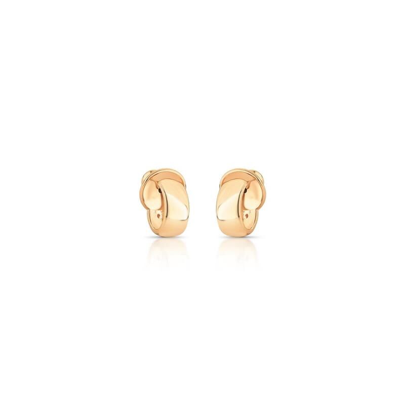 MEDIUM HALF-MOON - GOLD-PLATED EARRINGS