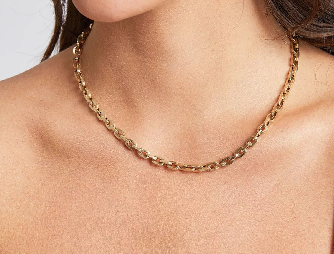 40 CM CHUNKY BOX CHAIN RANIA NECKLACE | ROYALTY | BRAINSTORM JEWELRY - Brainstorm Jewelry