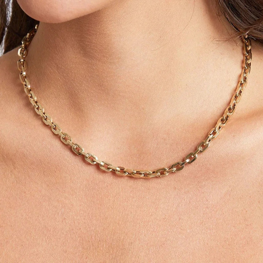 40 CM CHUNKY BOX CHAIN RANIA NECKLACE | ROYALTY | BRAINSTORM JEWELRY - Brainstorm Jewelry