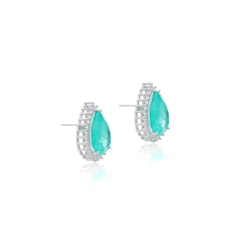 TOURMALINE DROP GABRIELA EARRING| SILVER | 925 QUEEN | BRAINSTORM JEWELRY - Brainstorm Jewelry