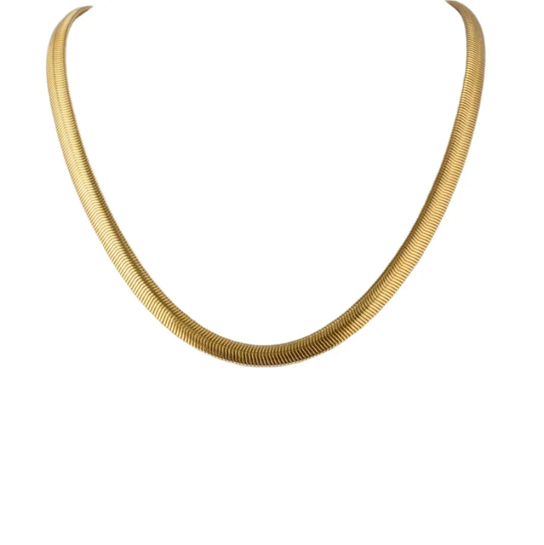 18K GOLD PLATED SNAKE NECKLACE | OPULENCE | BRAINSTORM JEWELRY - Brainstorm Jewelry