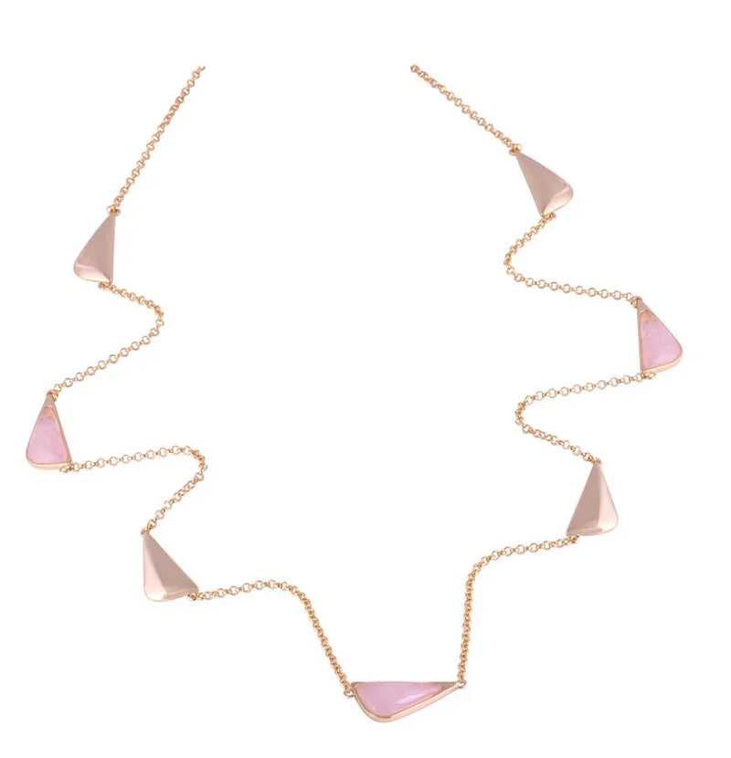 ROSE QUARTZ SERENIA NECKLACE | GOLD PLATED | NEW RADIANT RANGE | BRAINSTORM JEWELRY - Brainstorm Jewelry