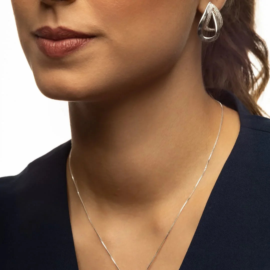 PROTECTION EARRING | SILVER | GLIMMER COLLECTION | BRAINSTORM JEWELRY - Brainstorm Jewelry