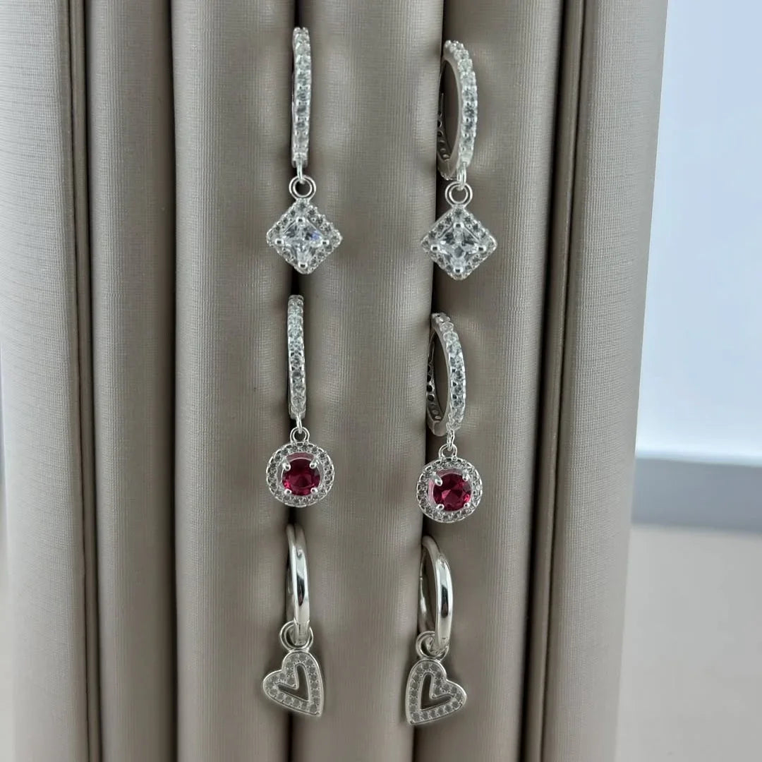 TIARA HOOP EARRING | SILVER | GLIMMER COLLECTION | BRAINSTORM JEWELRY - Brainstorm Jewelry