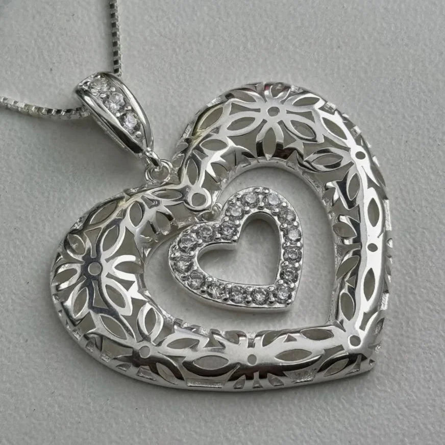 CORA NECKLACE | SILVER | ETERNAL LOVE| BRAINSTORM JEWELRY - Brainstorm Jewelry