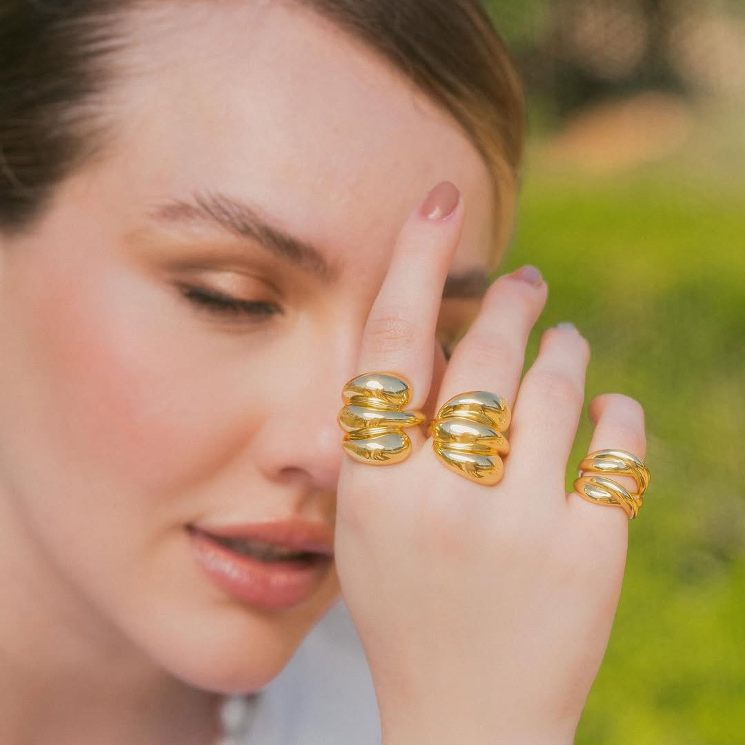 VISIONARY RING| 18K GOLD PLATED | UNSTOPPABLE COLLECTION | BRAINSTORM JEWELR