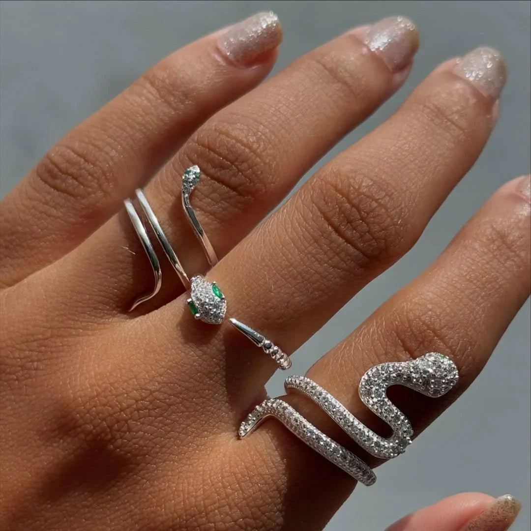 SNAKE LORENA RING | SILVER | ETERNAL LOVE| BRAINSTORM JEWELRY - Brainstorm Jewelry