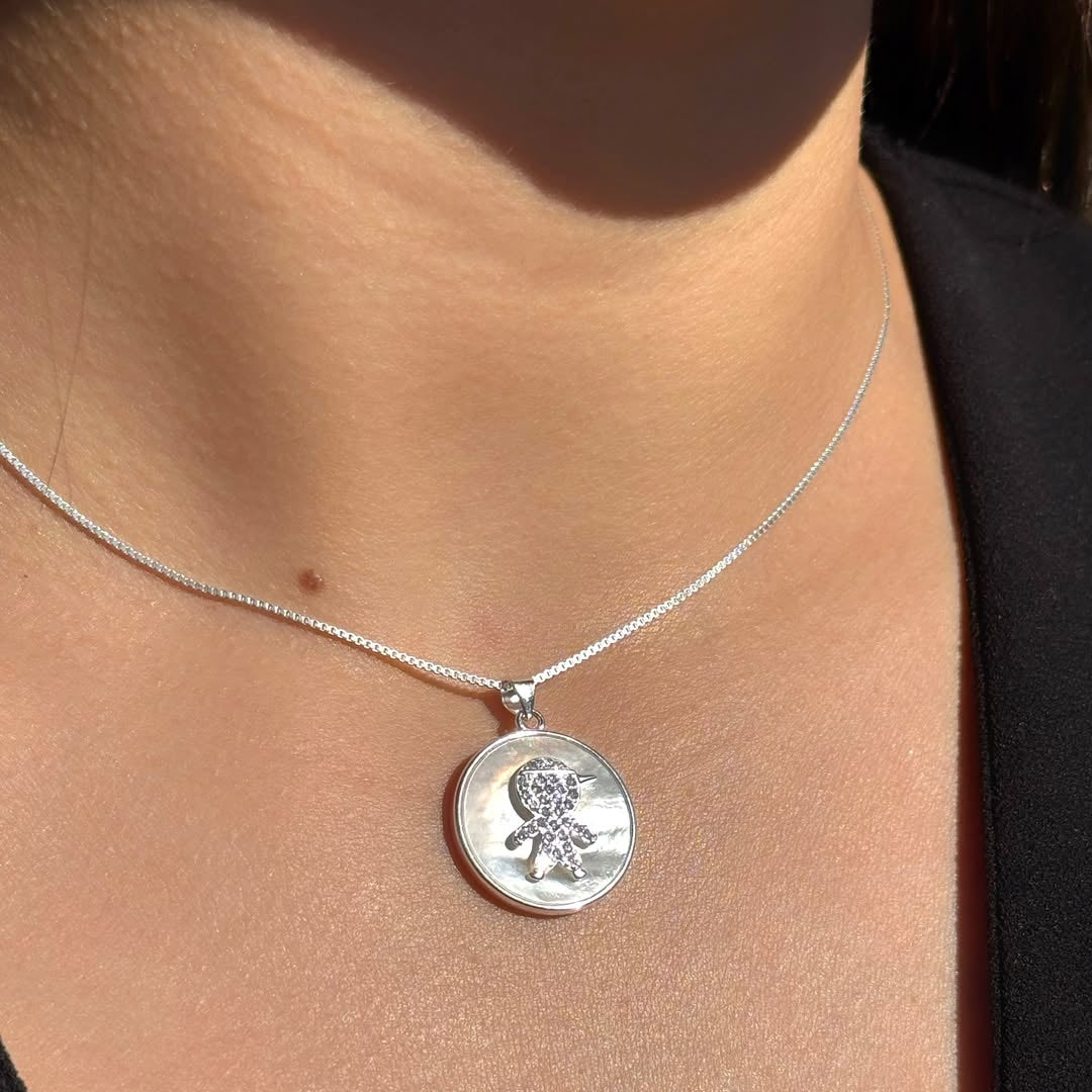 BABY BOY NECKLACE | SILVER | ETERNAL LOVE| BRAINSTORM JEWELRY - Brainstorm Jewelry