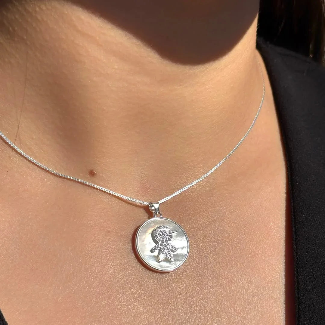 BABY BOY NECKLACE | SILVER | ETERNAL LOVE| BRAINSTORM JEWELRY - Brainstorm Jewelry