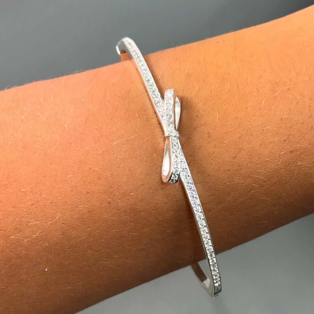 BOW BRACELET | SILVER | GLIMMER COLLECTION | BRAINSTORM JEWELRY - Brainstorm Jewelry