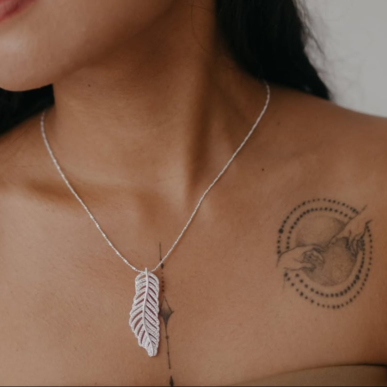 BIRDS OF FEATHER NECKLACE | SILVER | ETERNAL LOVE| BRAINSTORM JEWELRY - Brainstorm Jewelry