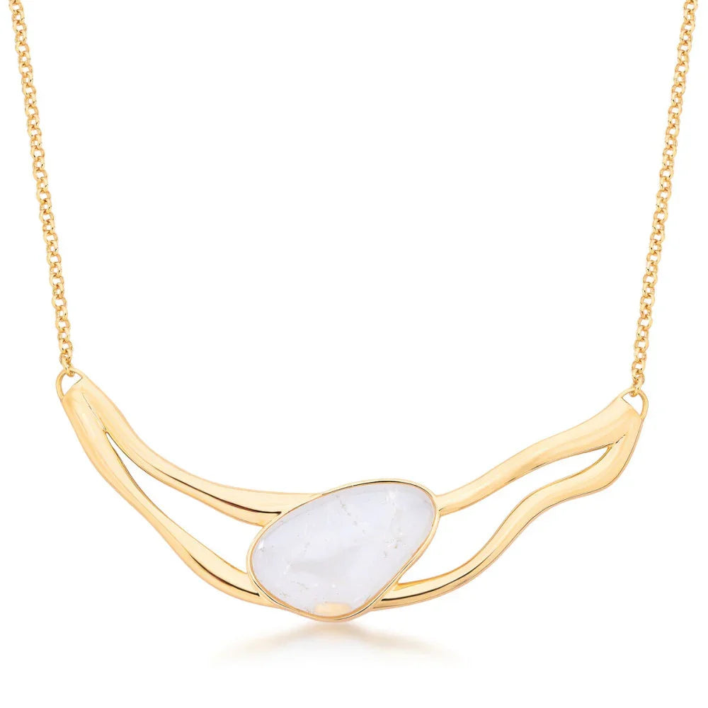 ROCKY CRYSTAL SANTA'S SECRET NECKLACE | GOLD PLATED | SHINE BRIGHT | BRAINSTORM JEWELRY - Brainstorm Jewelry