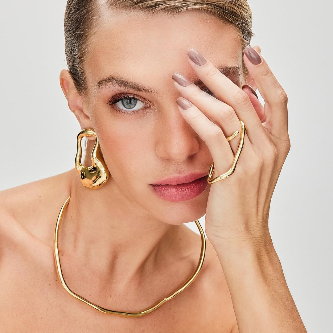 LUMINOUS EARRING | 18K GOLD PLATED | UNSTOPPABLE COLLECTION | BRAINSTORM JEWELRY