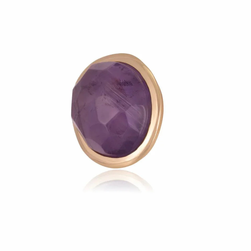 AMETHYST ASTORIA EARRING | GOLD PLATED | NYFW | BRAINSTORM JEWELRY - Brainstorm Jewelry