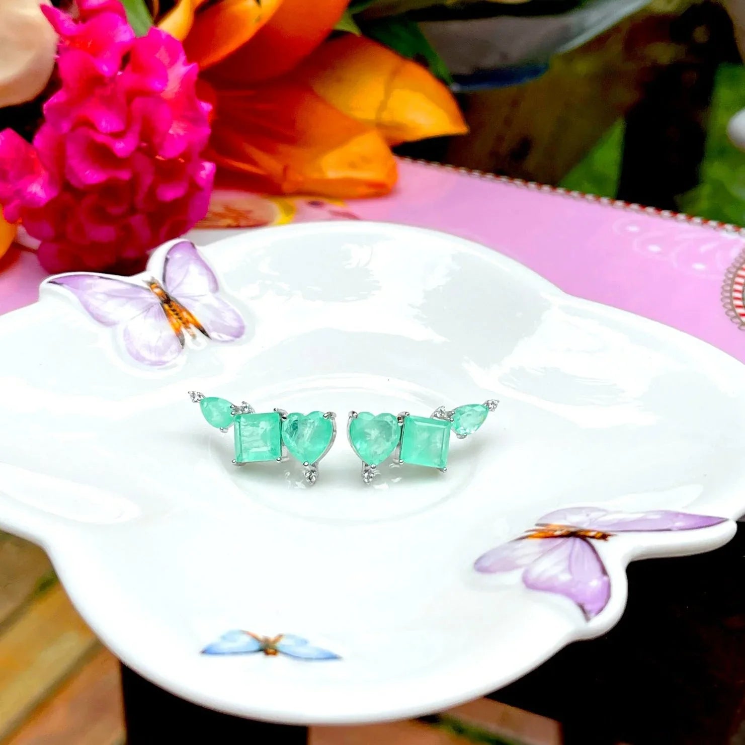 FUSION EMERALD LAUREN EAR CUFF EARRING| 925 QUEEN | BRAINSTORM JEWELRY - Brainstorm Jewelry