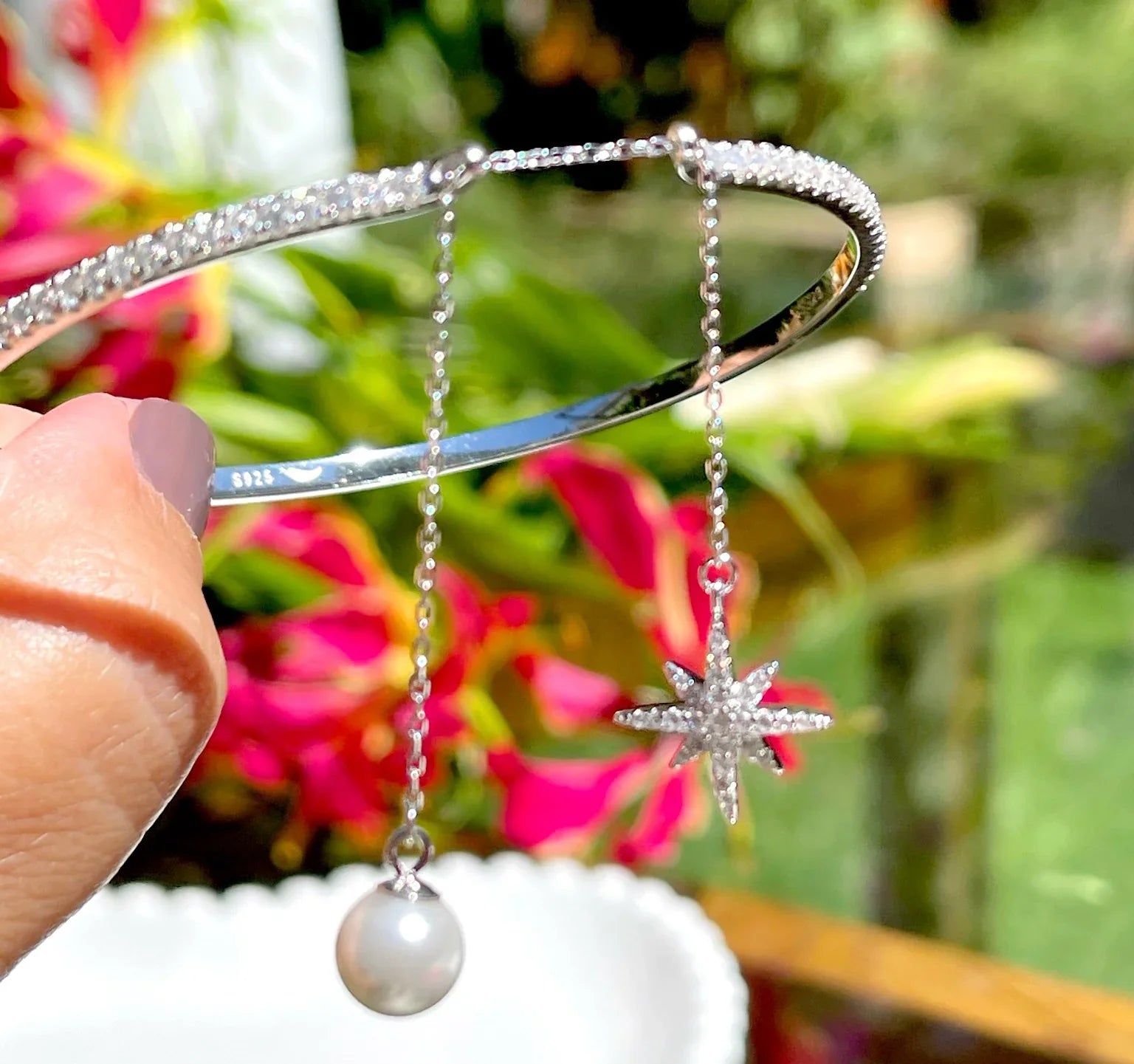 PEARL AND ZIRCONIA HOLLY BRACELET | 925 QUEEN | BRAINSTORM JEWELRY - Brainstorm Jewelry