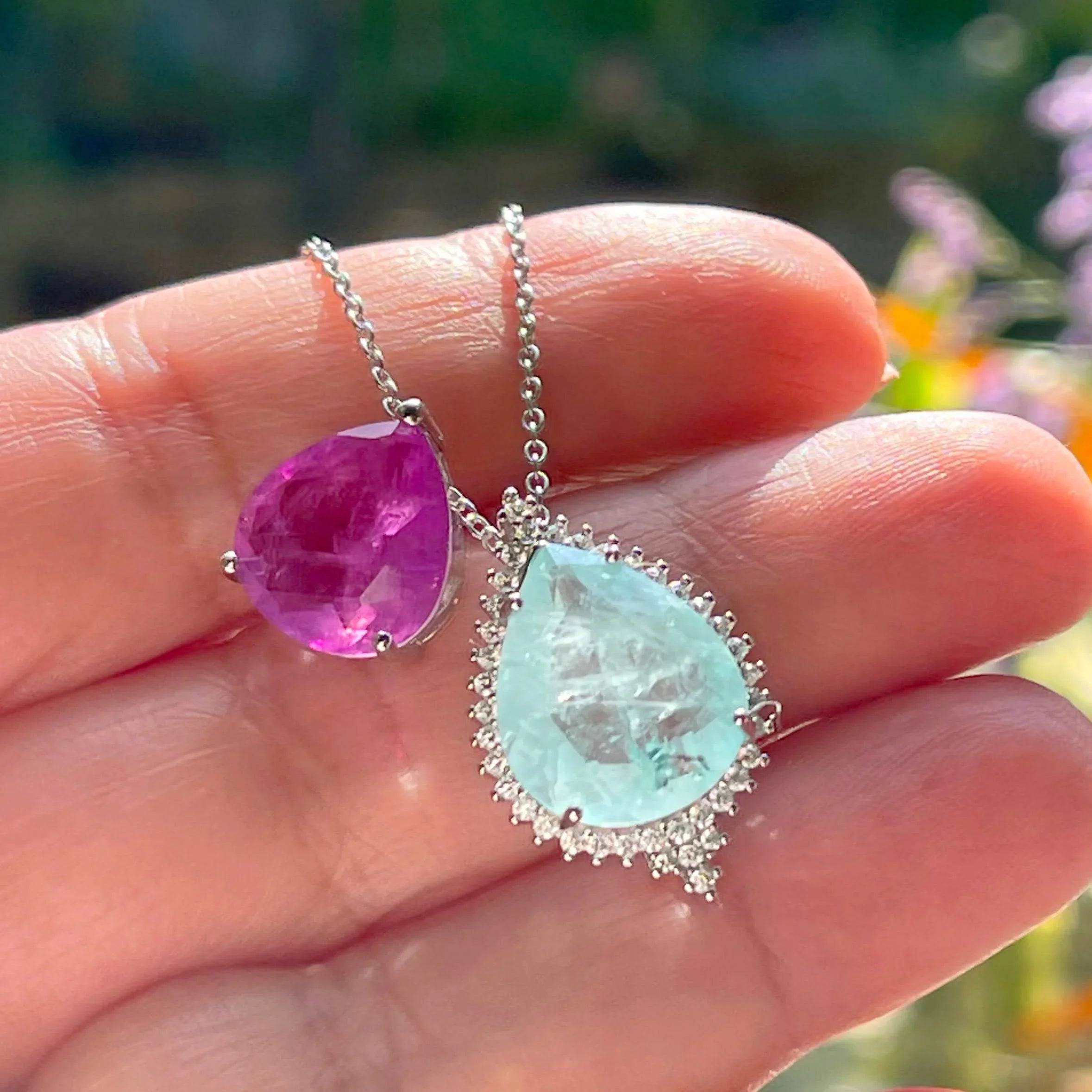 FUSION AMETHYST AND TOURMALINE KYLIE NECKLACE | SILVER | 925 QUEEN | BRAINSTORM JEWELRY - Brainstorm Jewelry