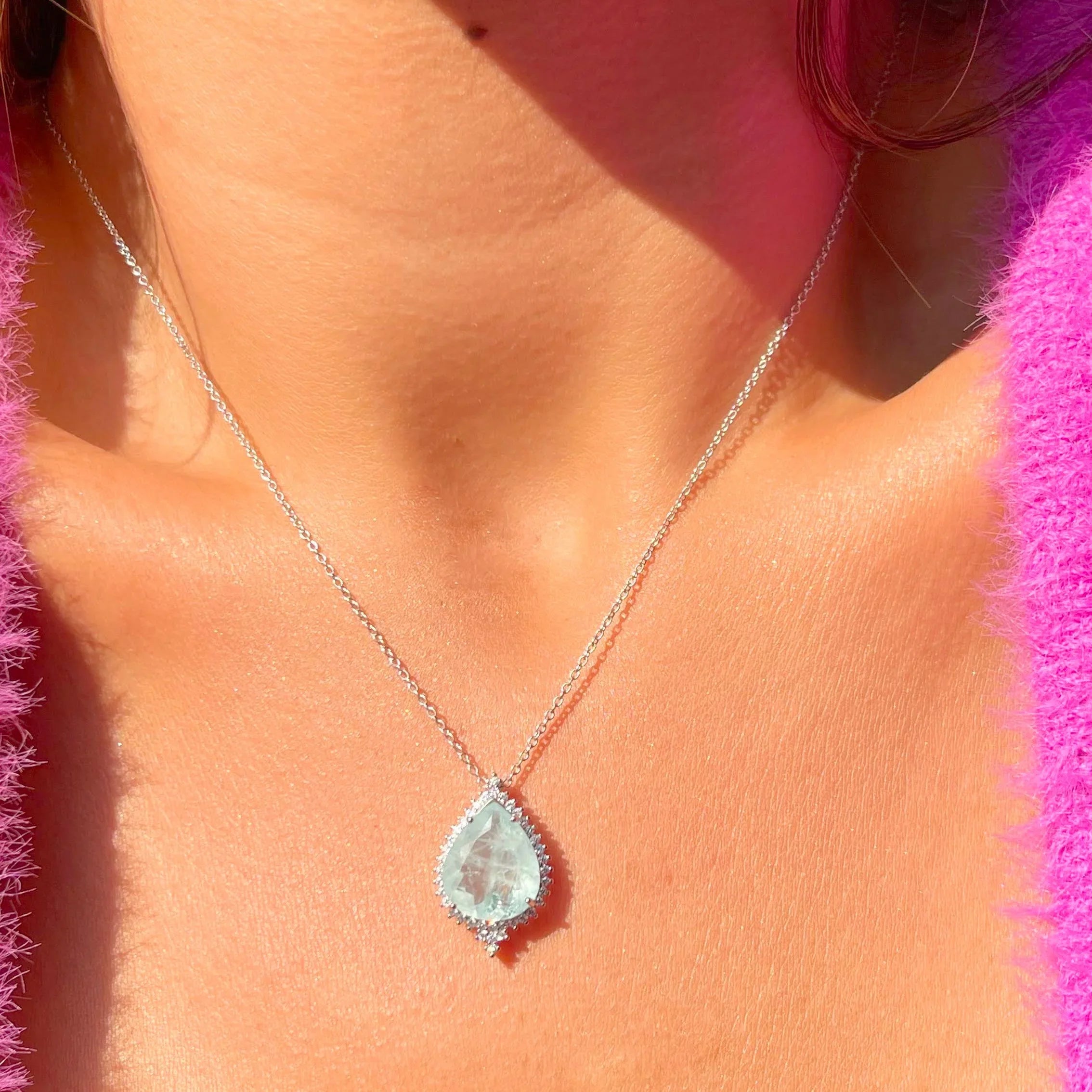 FUSION AMETHYST AND TOURMALINE KYLIE NECKLACE | SILVER | 925 QUEEN | BRAINSTORM JEWELRY - Brainstorm Jewelry