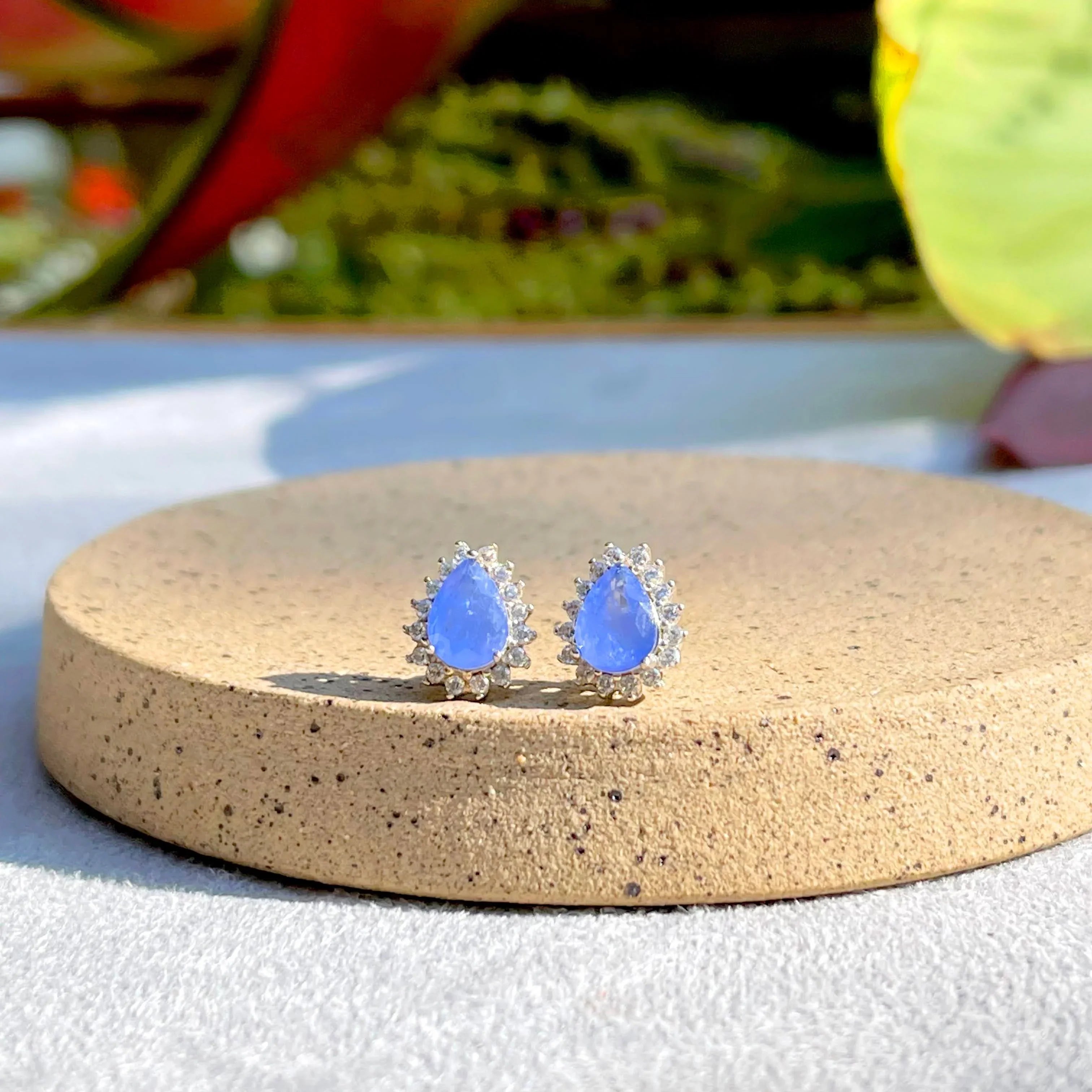TANZANITE LILY EARRING| SILVER | 925 QUEEN | BRAINSTORM JEWELRY - Brainstorm Jewelry