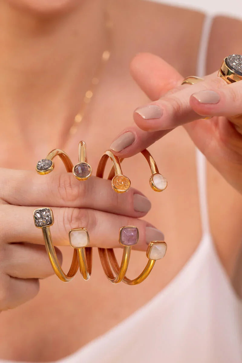 SMOKY QUARTZ AND MILKY QUARTZ - BRACELET - Brainstorm Jewelry