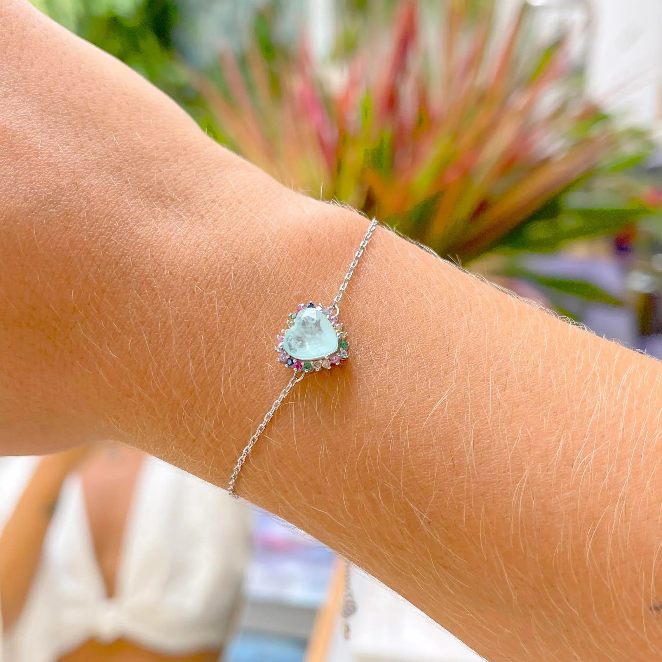 TOURMALINE HEART MARIANA BRACELET| SILVER | 925 QUEEN | BRAINSTORM JEWELRY - Brainstorm Jewelry