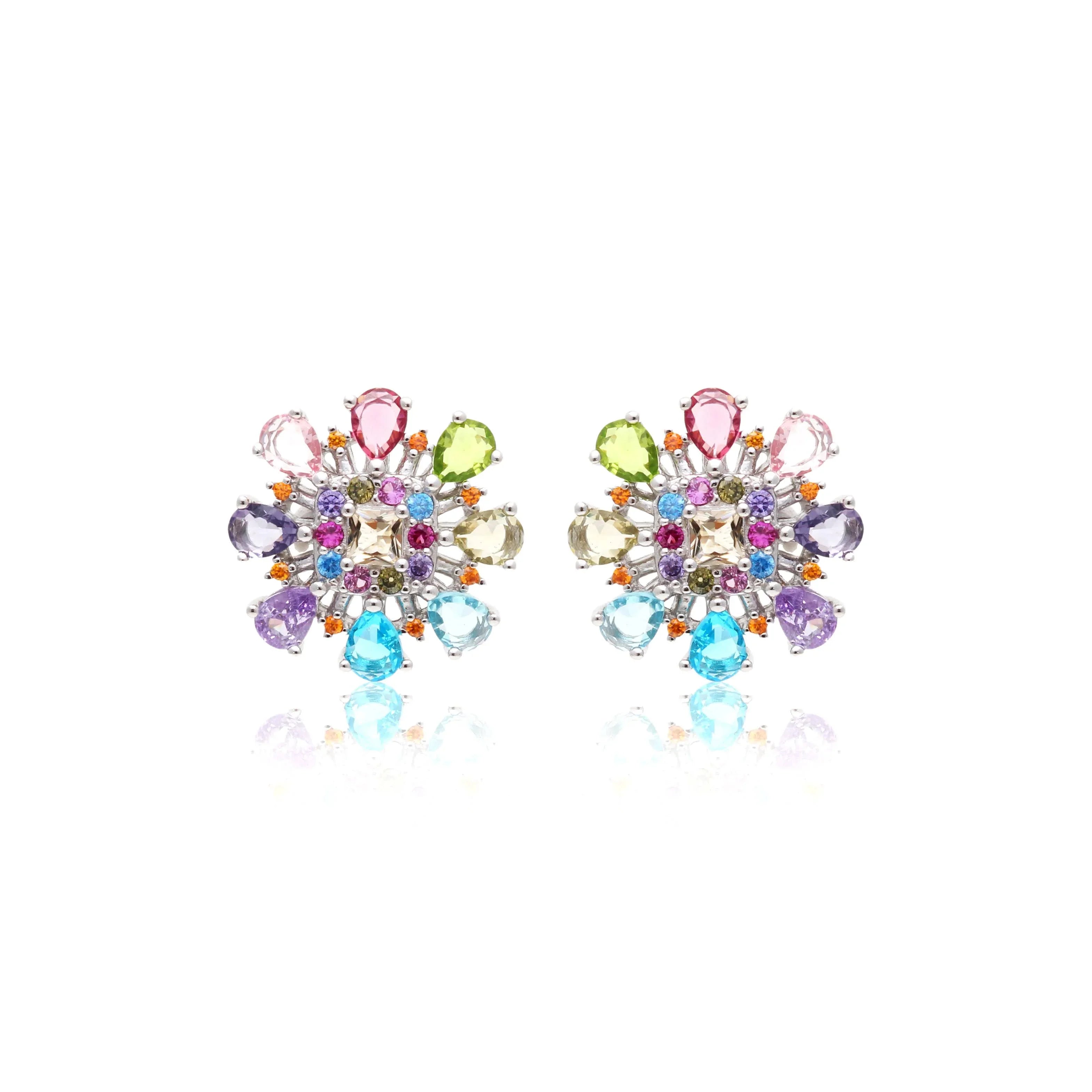 BLUE TOPAZ AND AMETHYST MILA EARRING | 925 QUEEN | BRAINSTORM JEWELRY - Brainstorm Jewelry