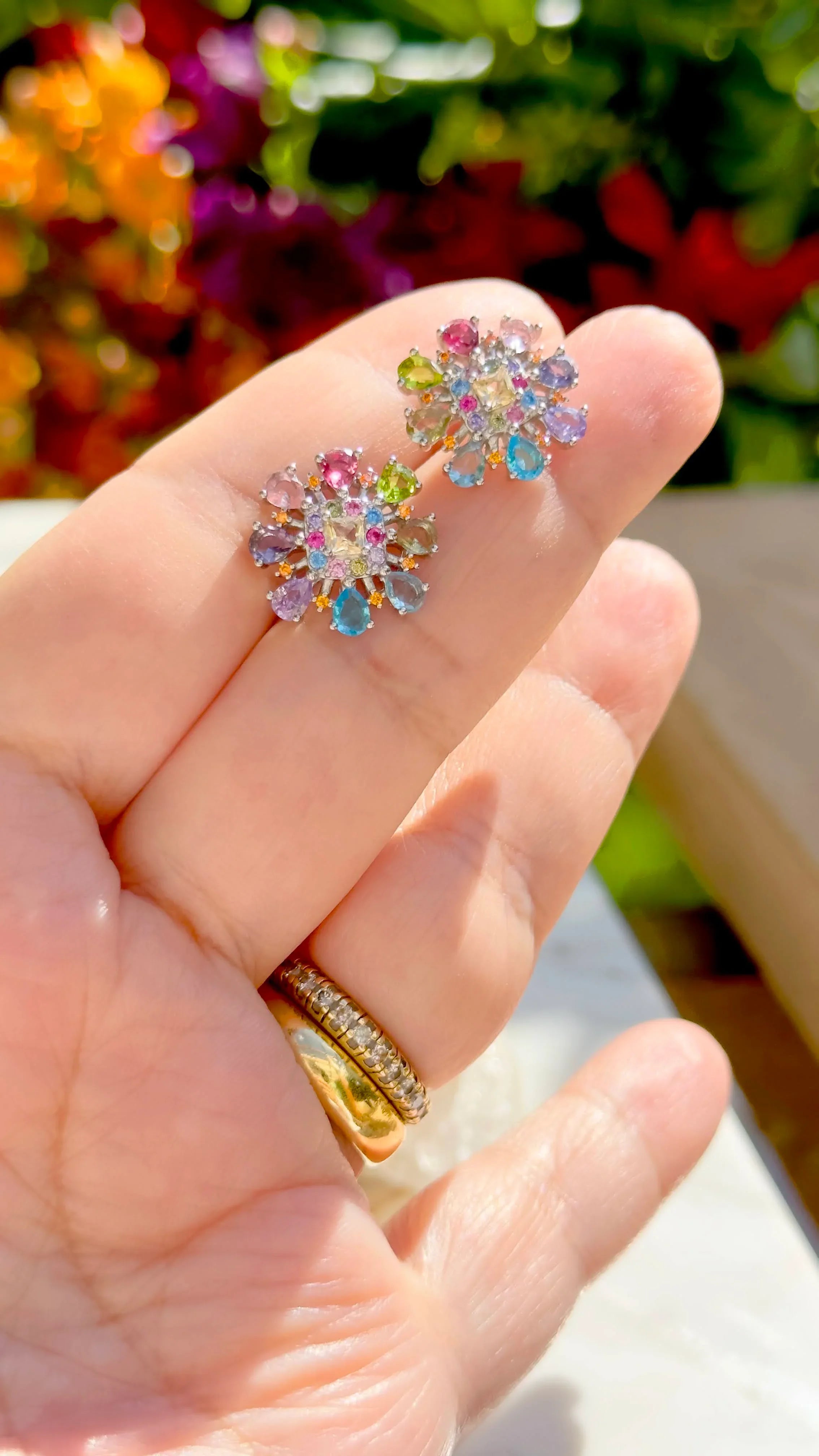 BLUE TOPAZ AND AMETHYST MILA EARRING | 925 QUEEN | BRAINSTORM JEWELRY - Brainstorm Jewelry