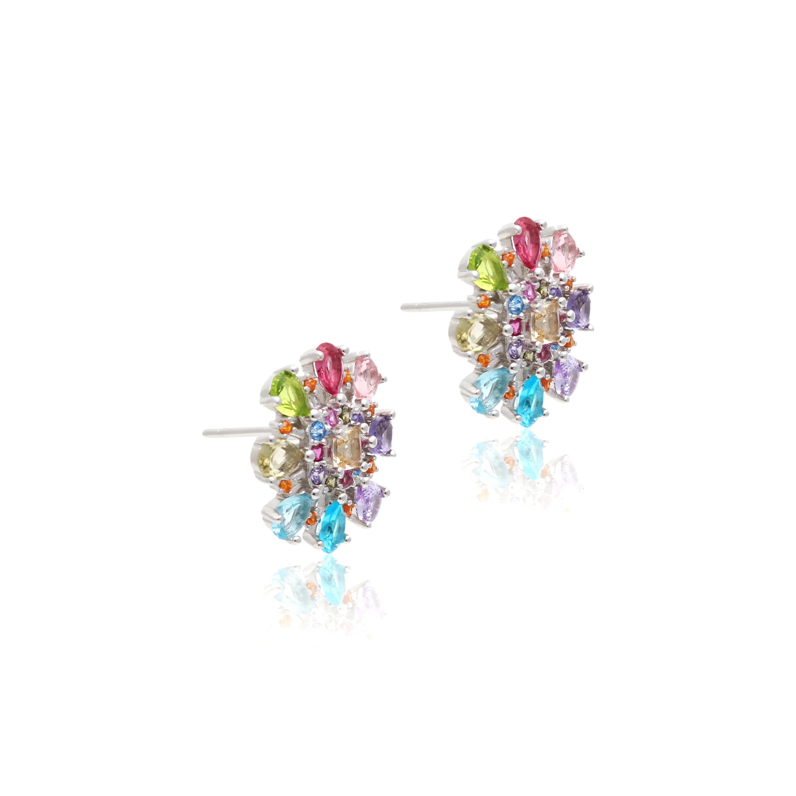 BLUE TOPAZ AND AMETHYST MILA EARRING | 925 QUEEN | BRAINSTORM JEWELRY - Brainstorm Jewelry