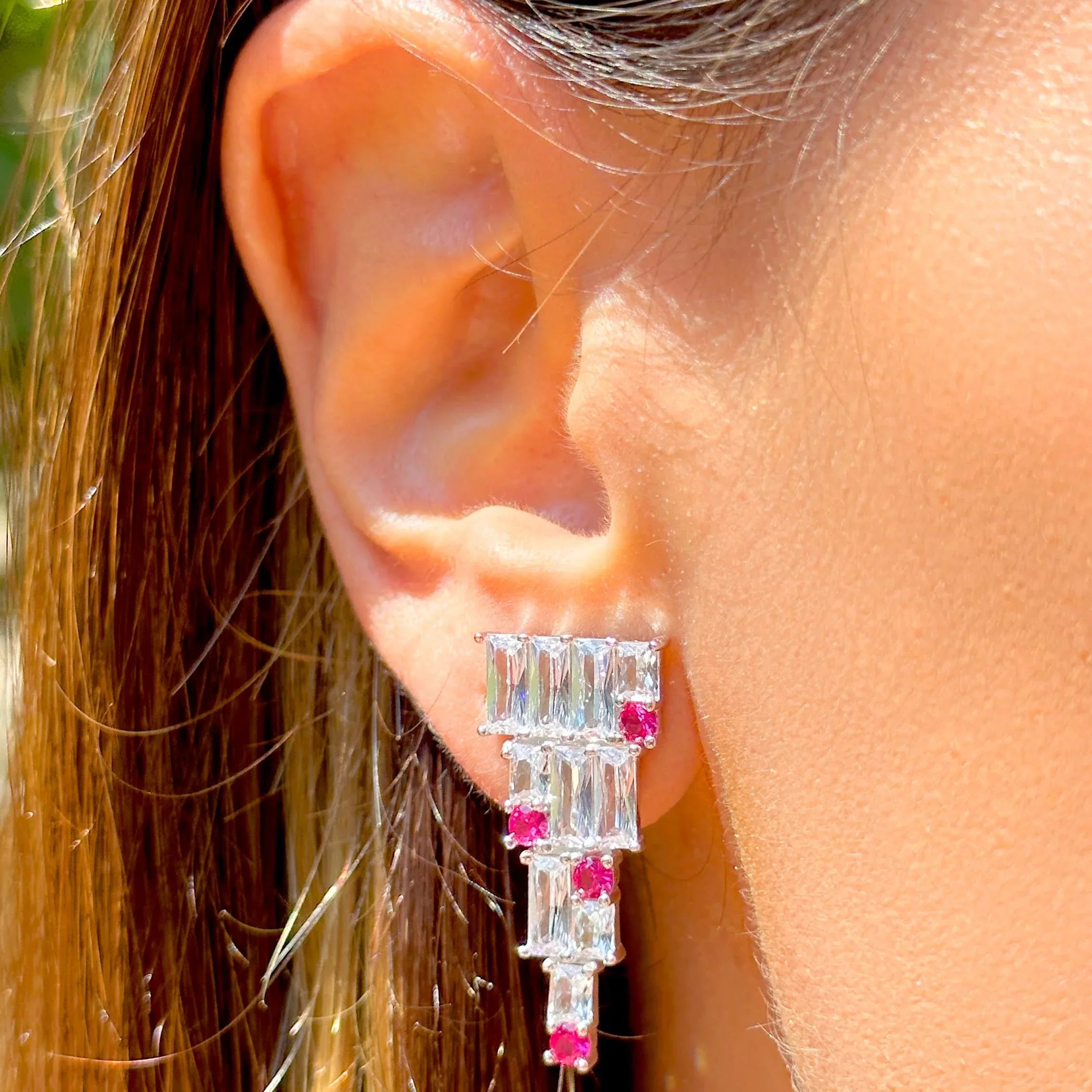 FUSION TOURMALINE LUMA EARRING | SILVER | 925 QUEEN | BRAINSTORM JEWELRY - Brainstorm Jewelry