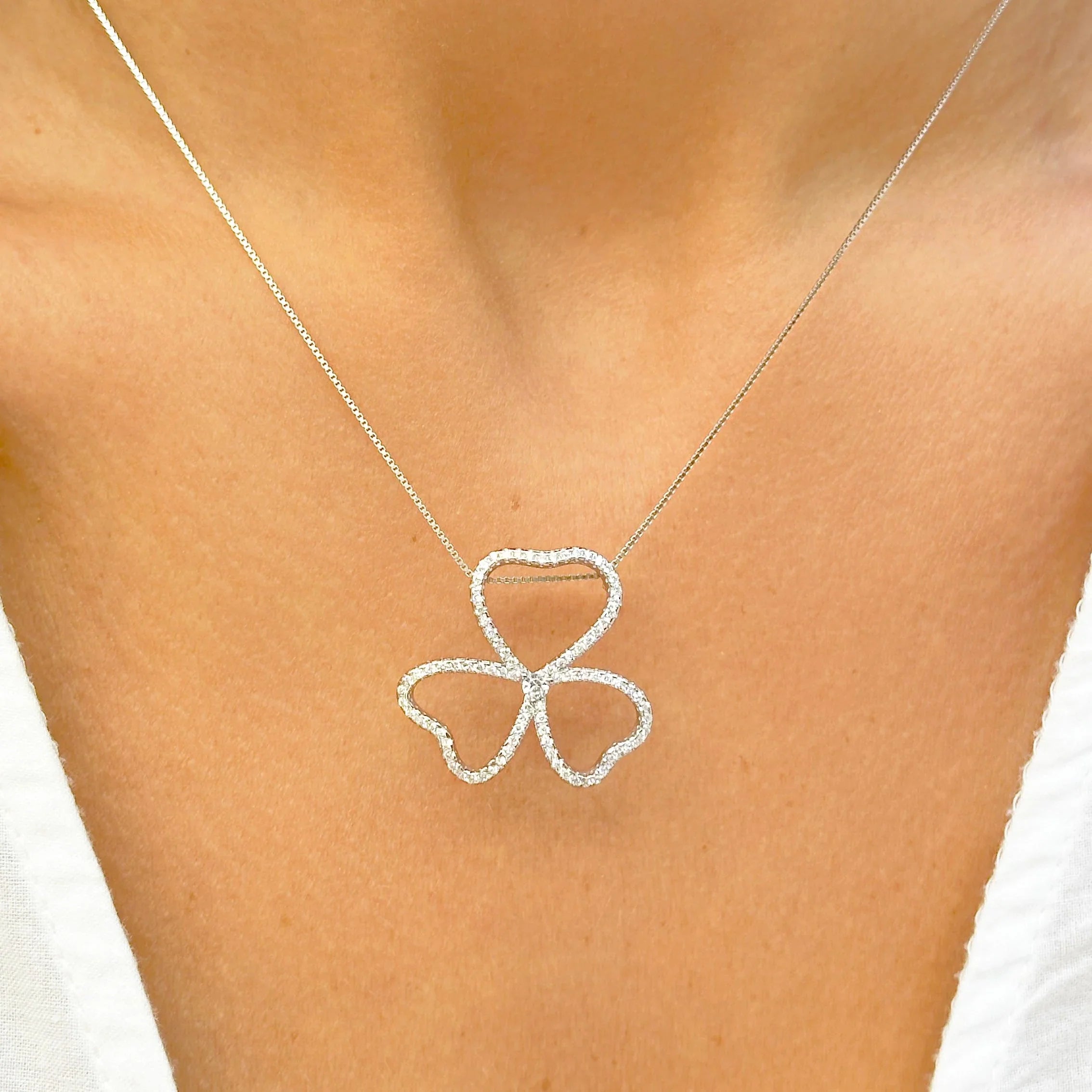OLIVIA FLOWER/ CLOVER NECKLACE | 925 QUEEN | BRAINSTORM JEWELRY - Brainstorm Jewelry