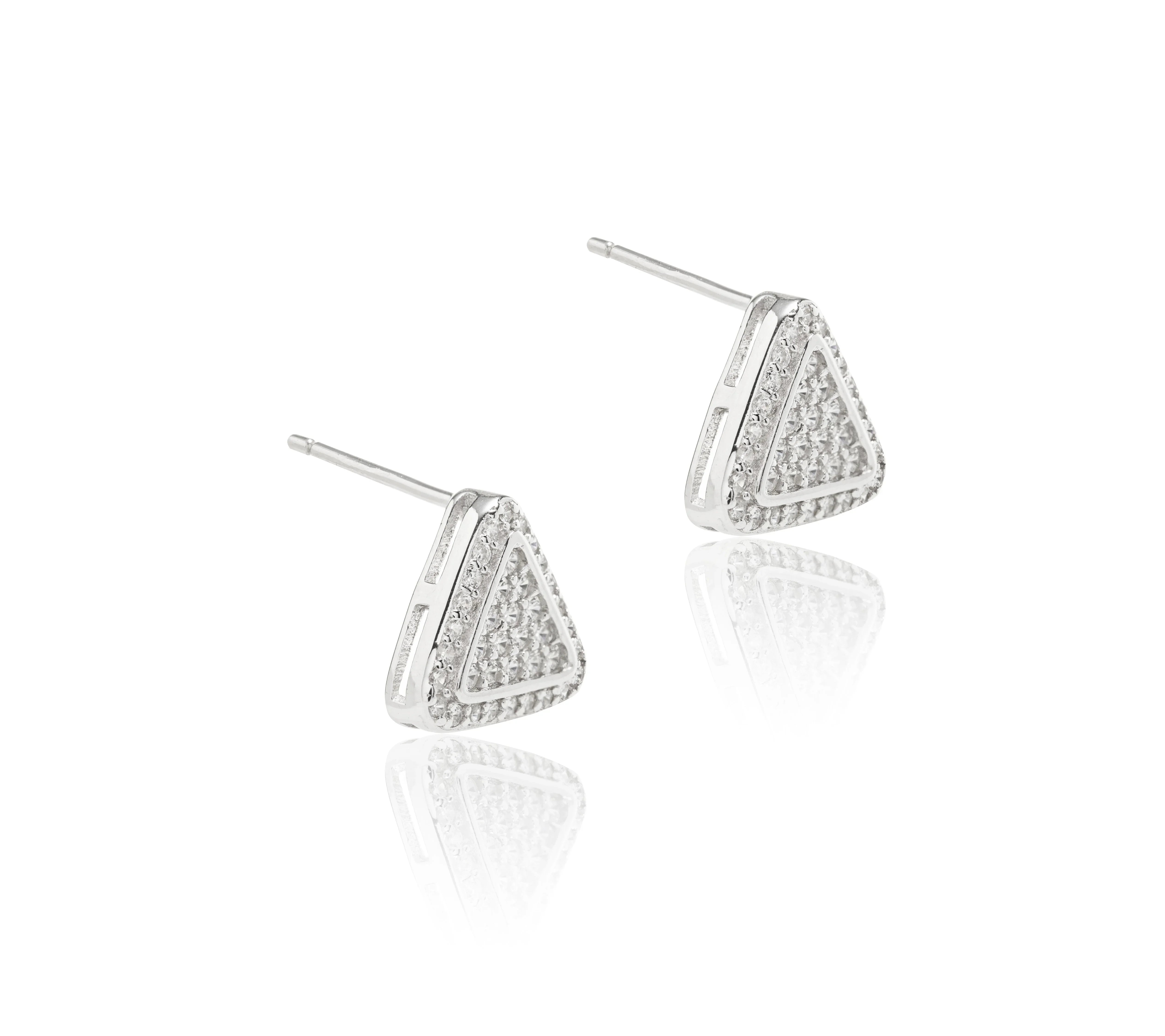 TRIANGLE SOPHIA EARRING | SILVER | 925 QUEEN | BRAINSTORM JEWELRY - Brainstorm Jewelry