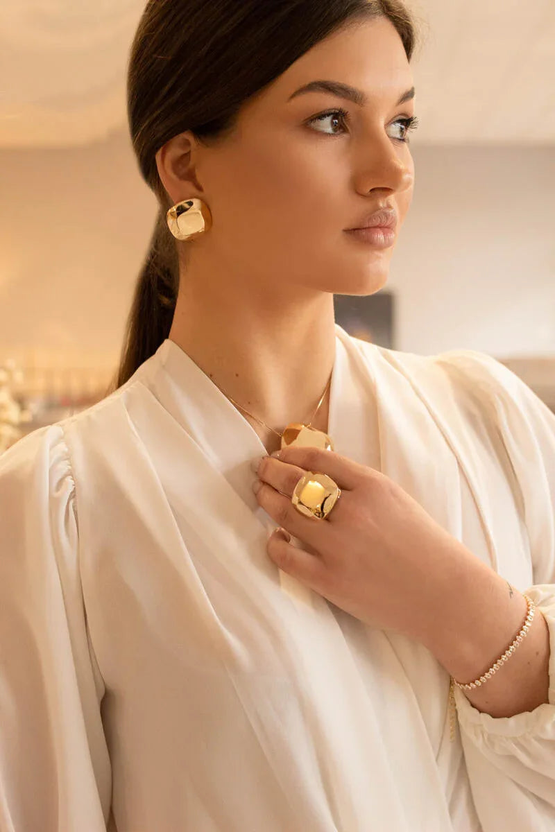 18K GOLD PLATED CLEOPATRA EARRING | ROYALTY | BRAINSTORM JEWELRY - Brainstorm Jewelry