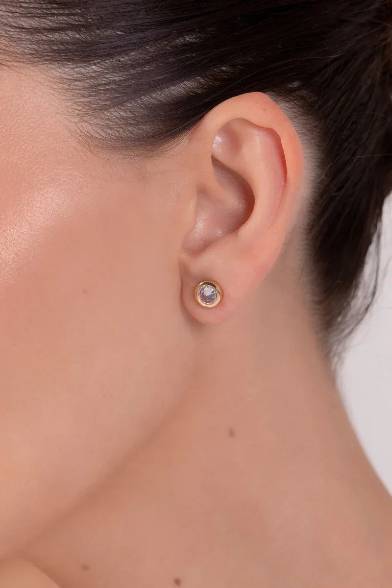 ZIRCONIA LIGHT POINT EARRING | GOLD PLATED | OPULENCE | BRAINSTORM JEWELRY - Brainstorm Jewelry
