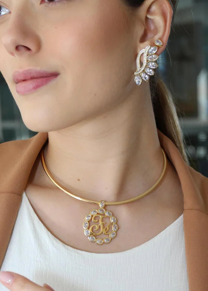 MOTHER-OF-PEARL AND ZIRCONIA CASCADE EARRING | GOLD PLATED | NEW RADIANT RANGE | BRAINSTORM JEWELRY - Brainstorm Jewelry