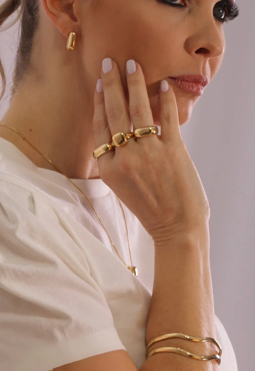 CHRYSLER SQUARE RING | GOLD PLATED | NYFW | BRAINSTORM JEWELRY - Brainstorm Jewelry