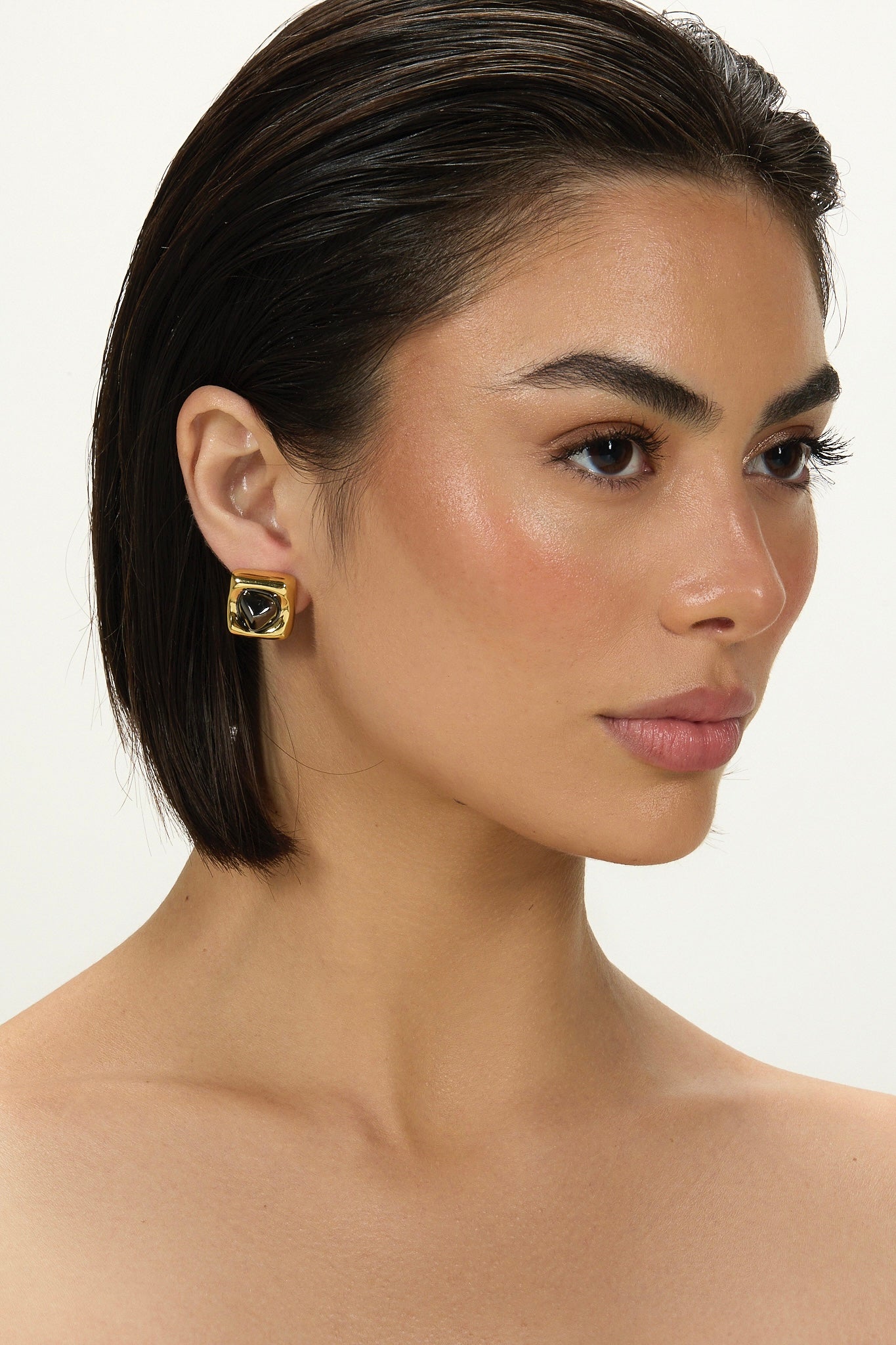 BRAVE SMALL EARRING| GOLD PLATED | UNSTOPPABLE COLLECTION | BRAINSTORM JEWELRY