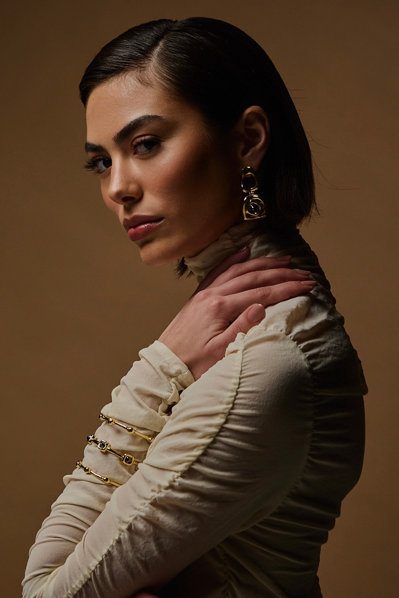 BRAVE BIG EARRING | SILVER PLATED | UNSTOPPABLE COLLECTION | BRAINSTORM JEWELRY