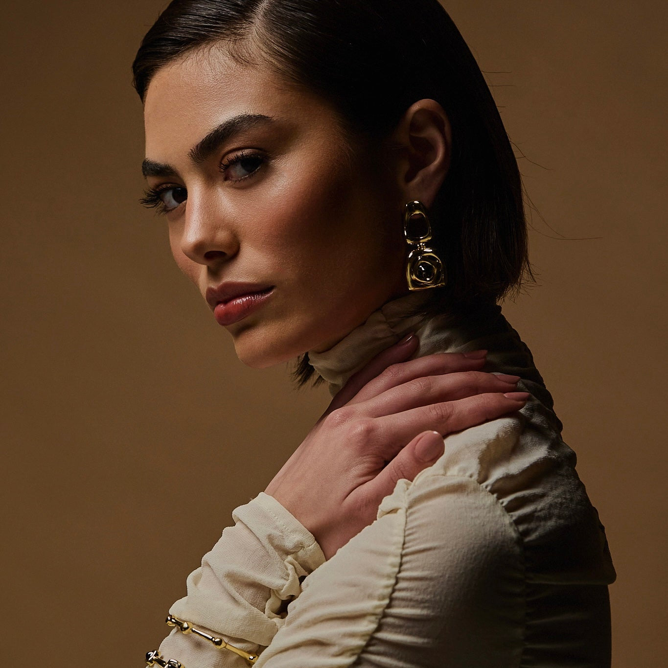 BRAVE BIG EARRING | SILVER PLATED | UNSTOPPABLE COLLECTION | BRAINSTORM JEWELRY