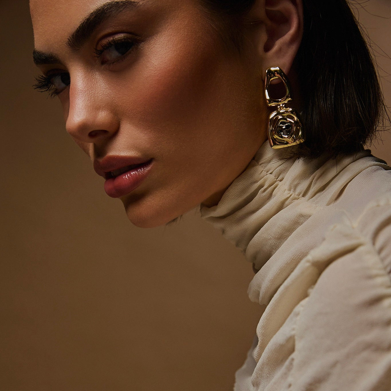 BRAVE BIG EARRING | SILVER PLATED | UNSTOPPABLE COLLECTION | BRAINSTORM JEWELRY