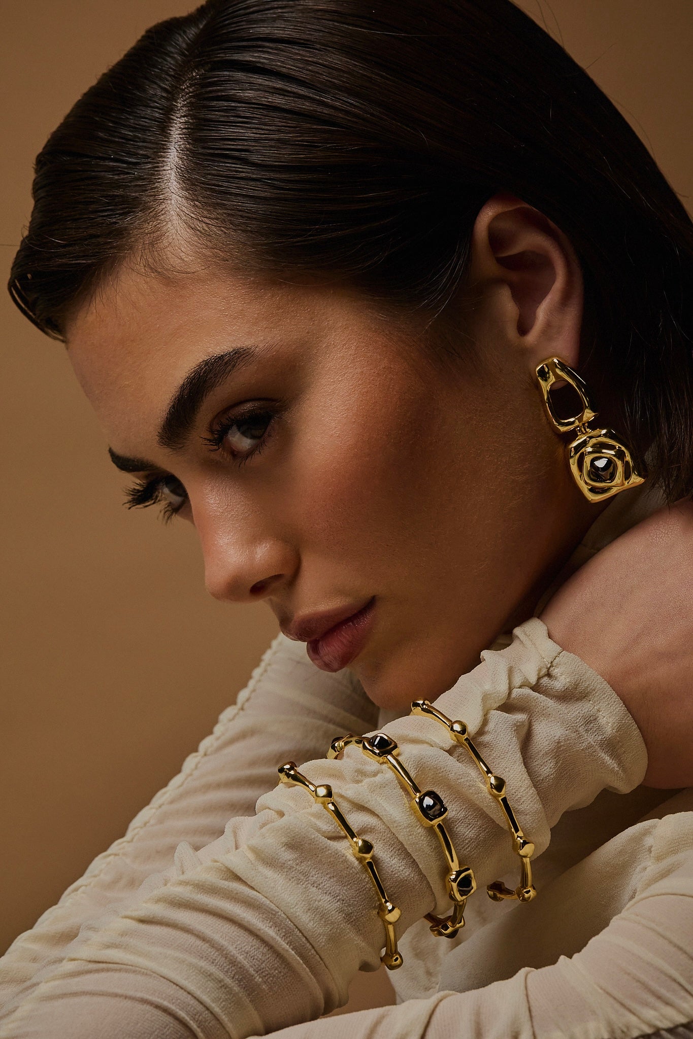 BRAVE BIG EARRING | SILVER PLATED | UNSTOPPABLE COLLECTION | BRAINSTORM JEWELRY