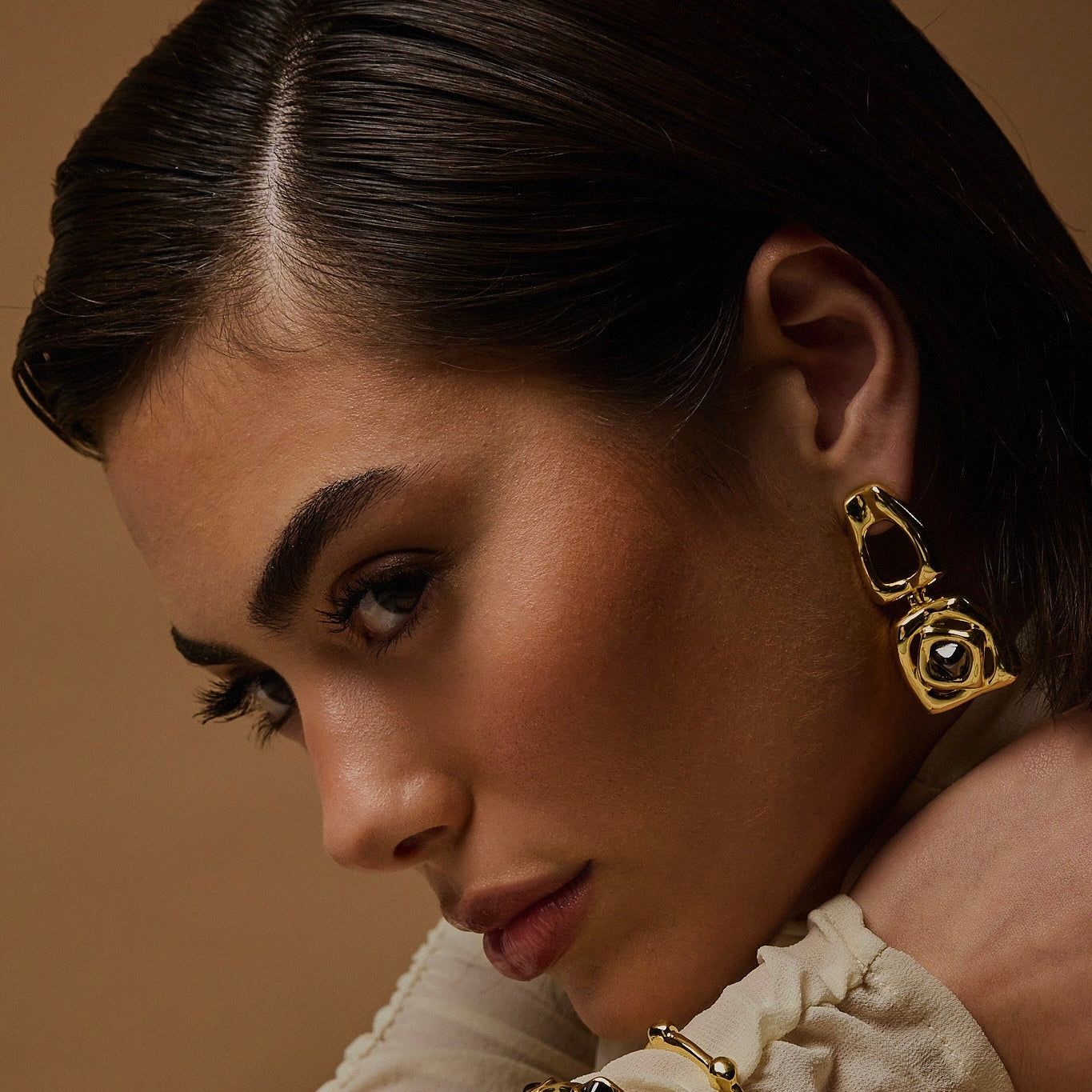 BRAVE BIG EARRING | SILVER PLATED | UNSTOPPABLE COLLECTION | BRAINSTORM JEWELRY