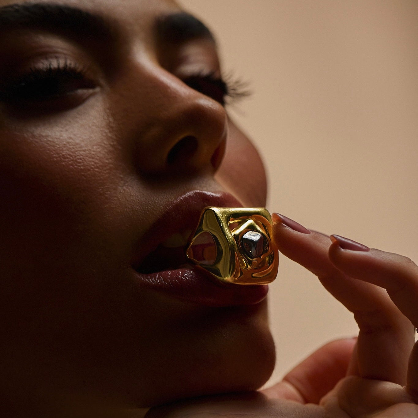 BRAVE RING | 18K GOLD PLATED | UNSTOPPABLE COLLECTION | BRAINSTORM JEWELRY