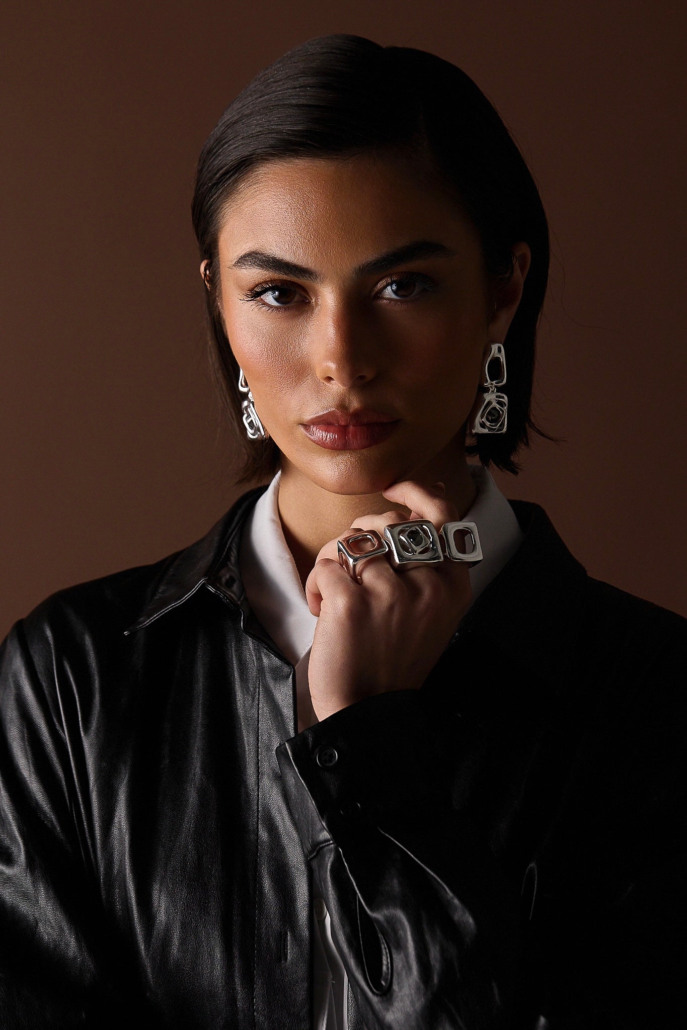 BRAVE BIG EARRING | SILVER PLATED | UNSTOPPABLE COLLECTION | BRAINSTORM JEWELRY