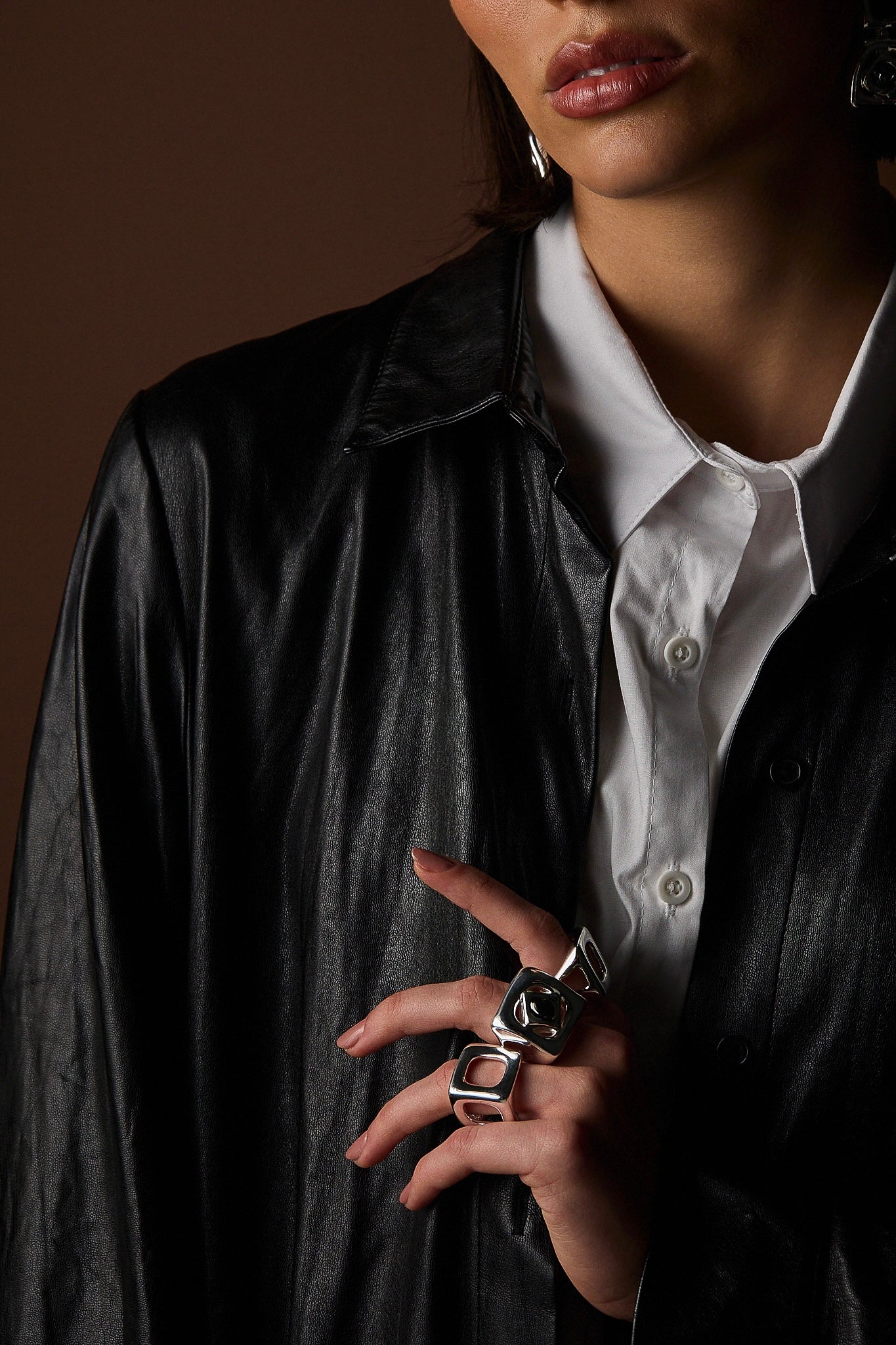 BRAVE BIG EARRING | SILVER PLATED | UNSTOPPABLE COLLECTION | BRAINSTORM JEWELRY
