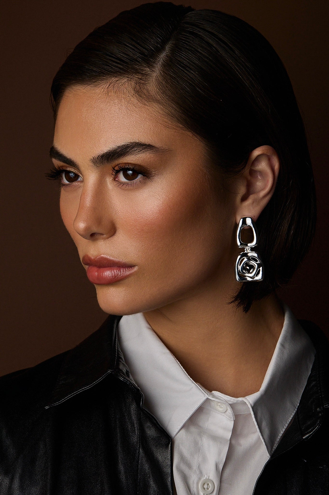 BRAVE BIG EARRING | SILVER PLATED | UNSTOPPABLE COLLECTION | BRAINSTORM JEWELRY