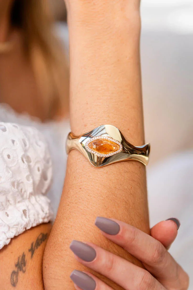 CITRINE BRACELET CITY LIGHTS | GOLD PLATED | NYFW | BRAINSTORM JEWELRY - Brainstorm Jewelry