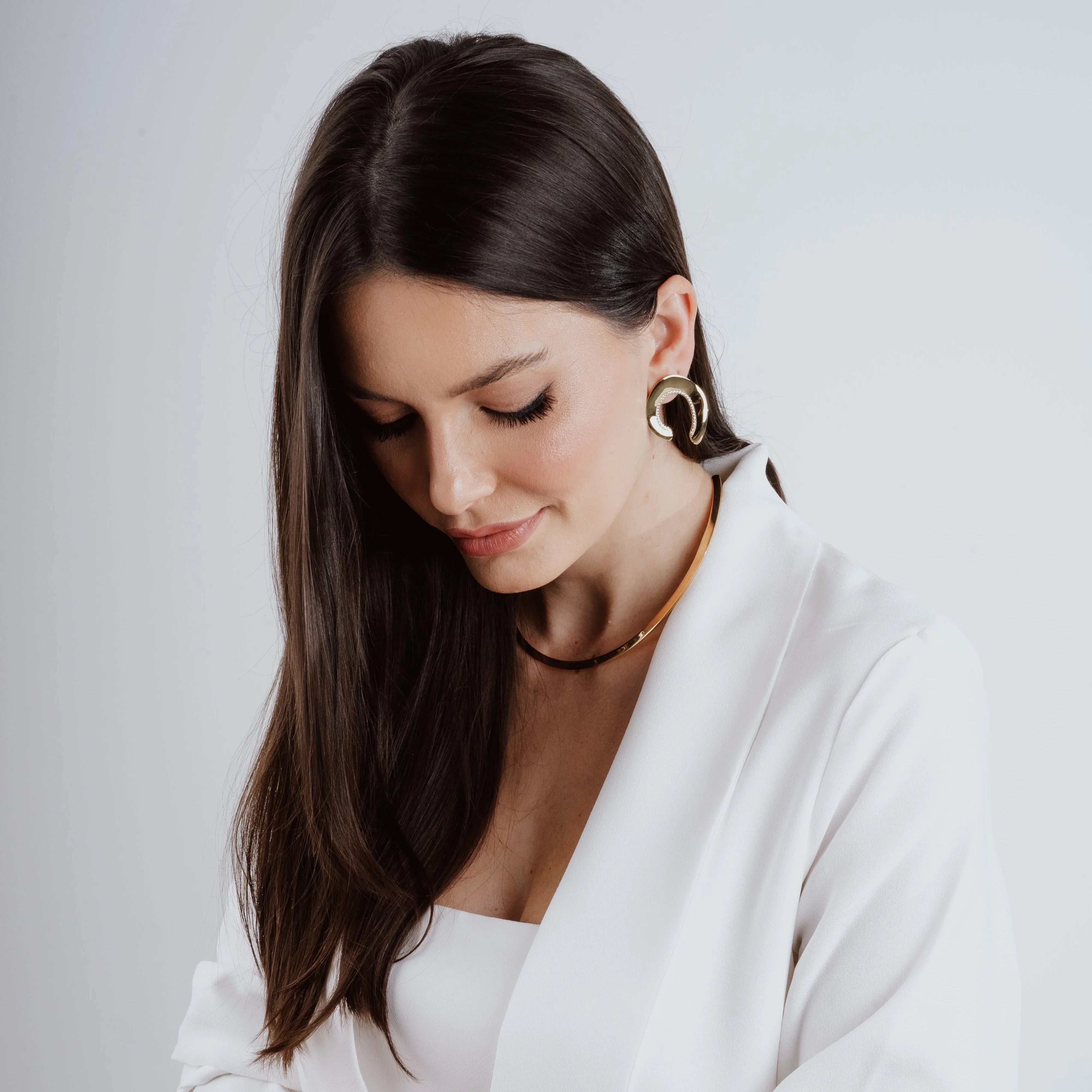ZIRCONIA MERRY KISS EARRING | GOLD PLATED | SHINE BRIGHT | BRAINSTORM JEWELRY - Brainstorm Jewelry