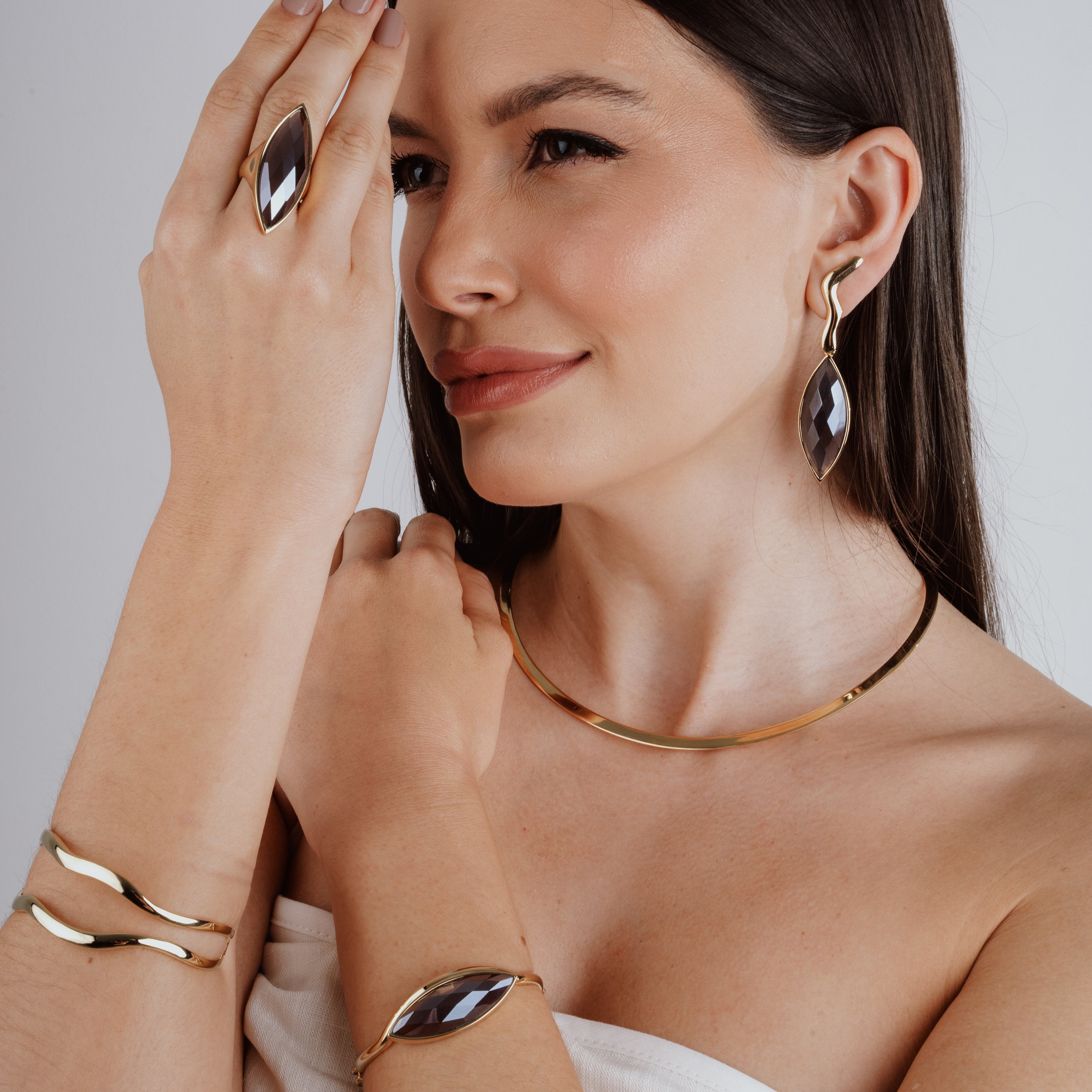 18K GOLD PLATED MONARCH CHOCKER NECKLACE | ROYALTY | BRAINSTORM JEWELRY - Brainstorm Jewelry