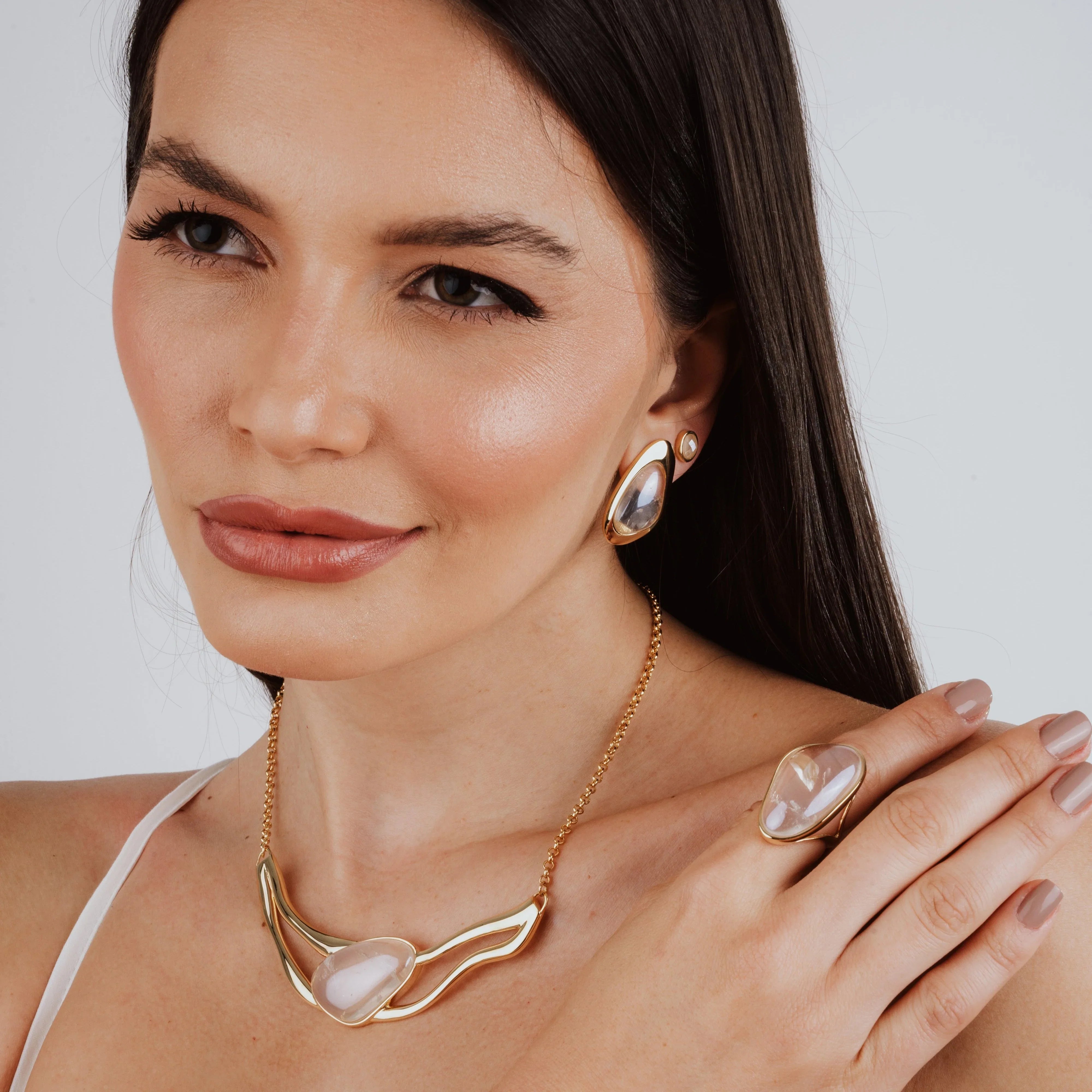 ROCKY CRYSTAL SANTA'S SECRET RING | GOLD PLATED | SHINE BRIGHT | BRAINSTORM JEWELRY - Brainstorm Jewelry